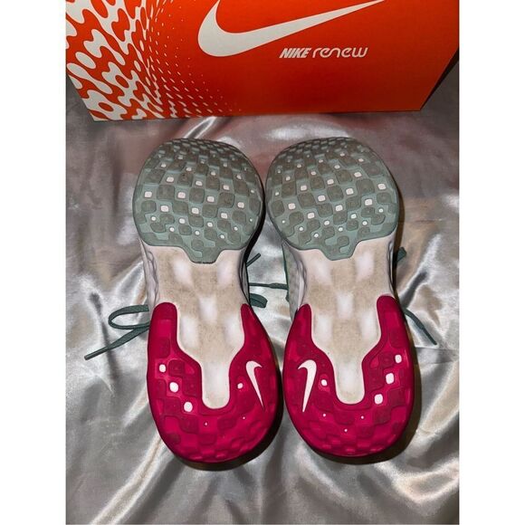 White Nike Renew Run Sneakers - Picture 7 of 7